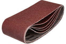 Лента шлифовальная бесконечная СТАНДАРТ на тканевой основе (5 шт; 75х457 мм; P80) для ЛШМ Зубр 35341-080