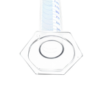 Цилиндр мерный стеклянный с носиком, 250 мл, с шестигранным стеклянным основанием