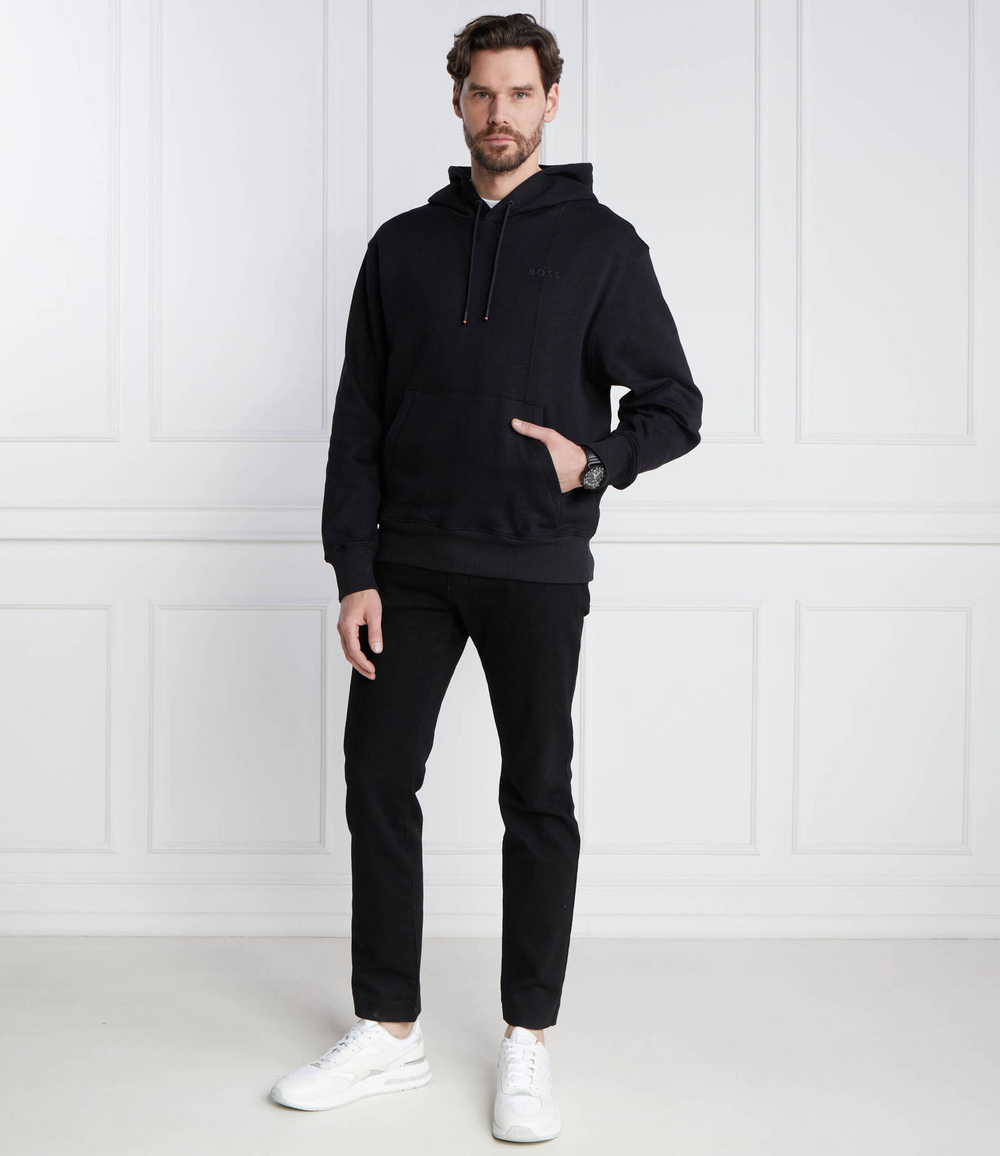 Худи We_Patchwork BOSS ORANGE - черный(50511043)