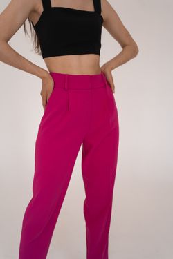 Брюки-бананы в цвете фуксия