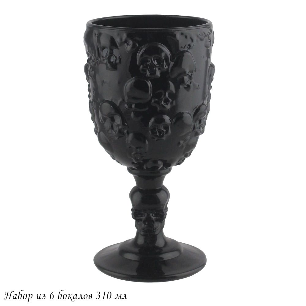 Lenardi 583-010 Набор из 6 бокалов 310 мл дизайн "Череп" в под.уп.(х4)Стекло