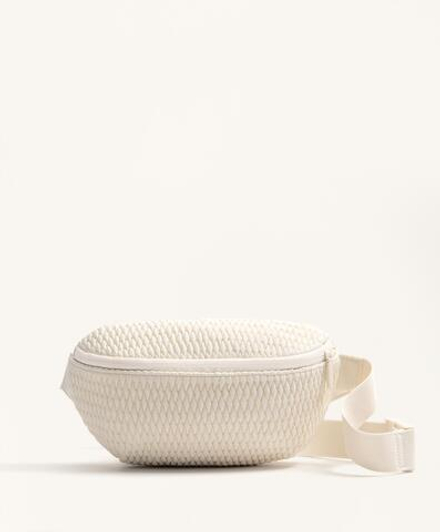 OYSHO Мягкая поясная сумка, кремовый