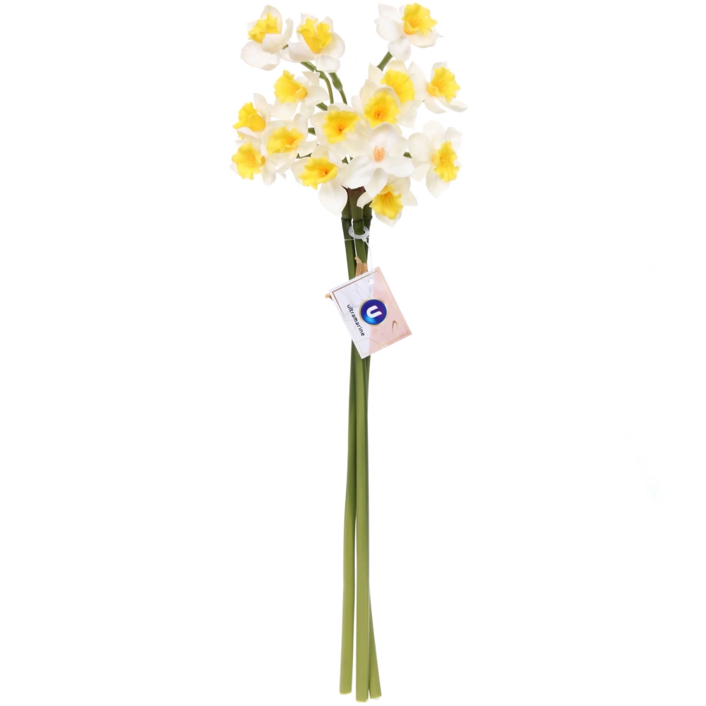 Цветок искусственный «Natur» 50см Нарциссы белые