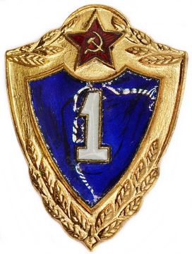 Знак нагрудный "Армейская классность - 1 класс" СССР, булавка