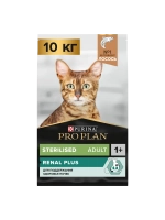 Корм Sterilised Adult RENAL PLUS для кошек с лососем 10 кг