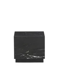 Приставной столик Sorein из черного мрамора 40 x 40 см