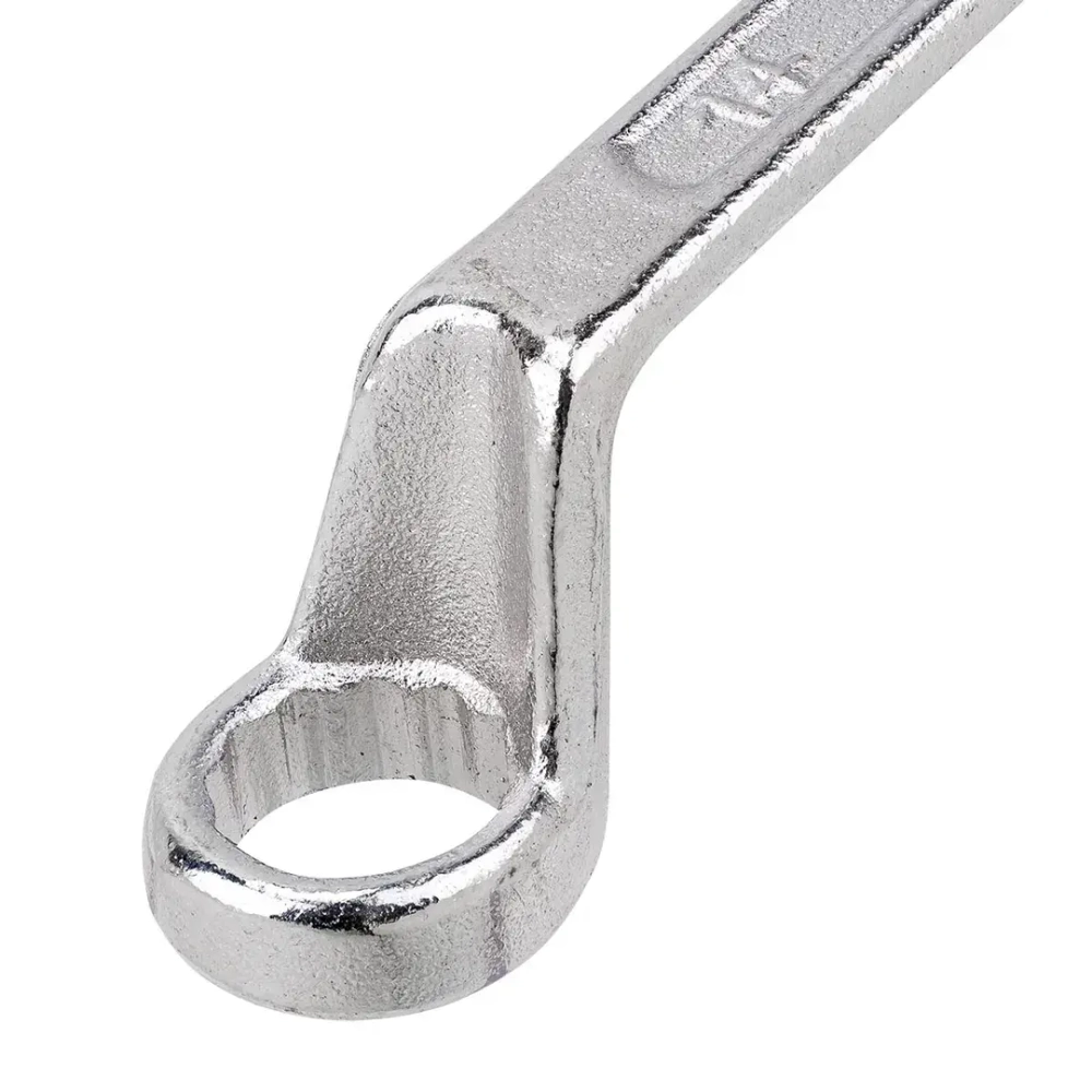 Ключи накидные, отогнутые на 75град., набор 8пр. (6х7, 8х9, 10х11, 12х13, 14х15, 16х17, 18х19, 21х22мм) MEGATOOLS MT-5088P