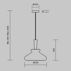 Светильник подвесной Maytoni   MOD405PL-01W