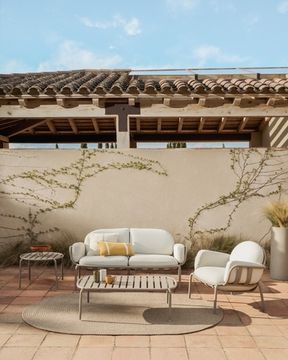 Уличное кресло Joncols из алюминия цвета таупе