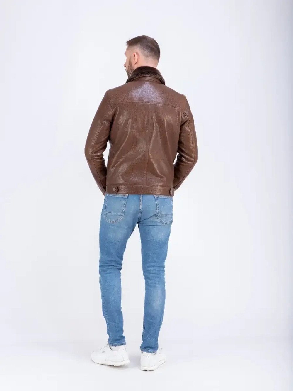 Куртка мужская из натуральной кожи