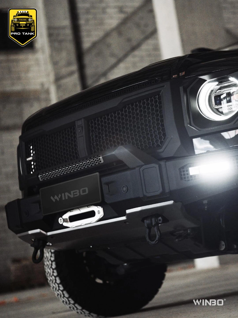 Бампер передний усиленный WINBO Mech для HAVAL H9 2024+