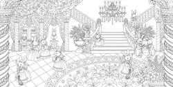 Story A trip to the Land of Dreams. Coloring book