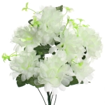 Искусственные цветы «Цветочная мелодия» Хризантемы 49см 7 цветков белые
