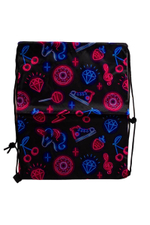 Мешок для обуви 33*40 см, "Neon", 4 вида микс