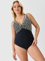 Купальник слитный зебра