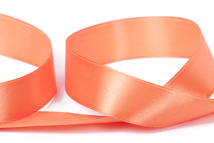 Лента атласная 25 мм "Gamma" №024 бл.оранжевый