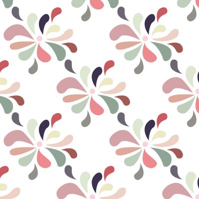 Этнический образец бохо с декоративными каплями