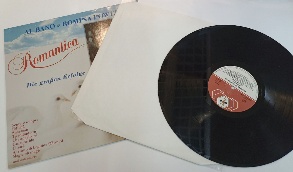 Винтажная виниловая пластинка LP Al Bano and Romina Power Romantica (Germany 1987)