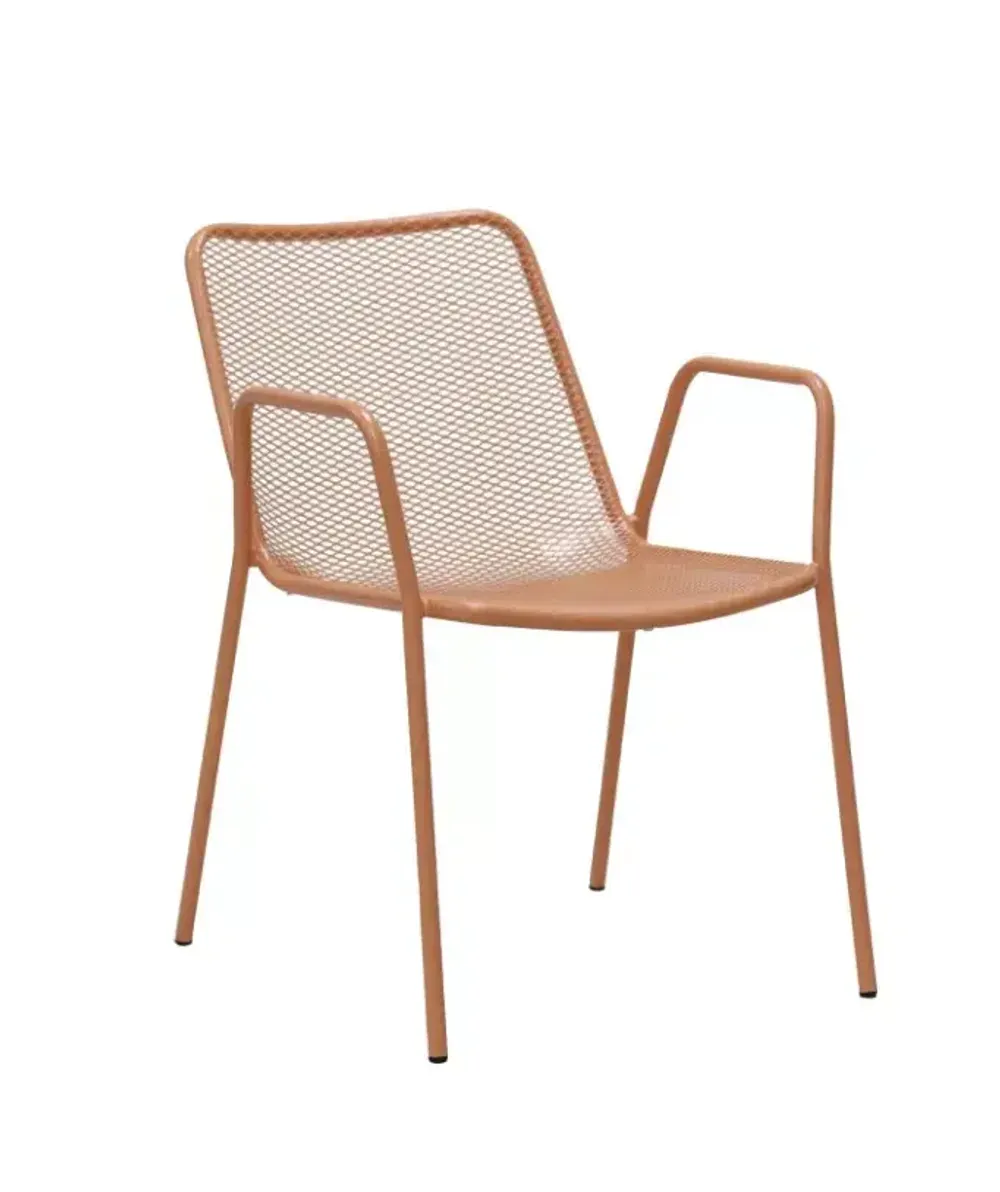 "Зевс" стул стальной, цвет темно-коралловый