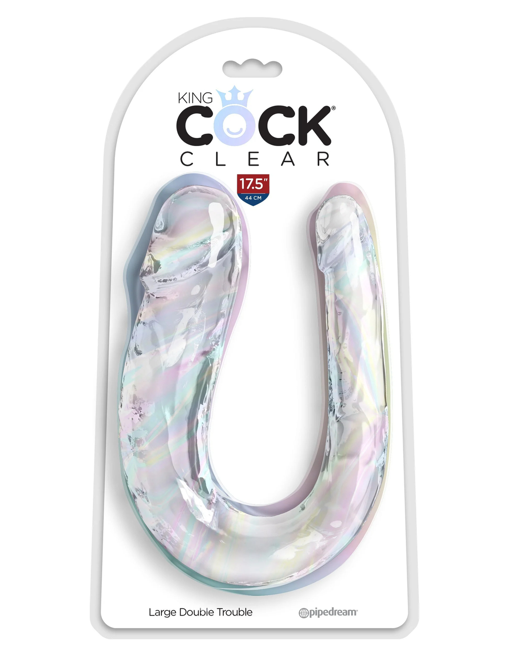 King Cock Clear, Double Trouble - Двусторонний фаллоимитатор
