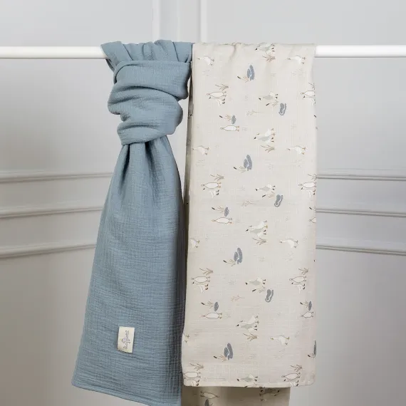 Набор муслиновых пеленок Lollycottons Утки