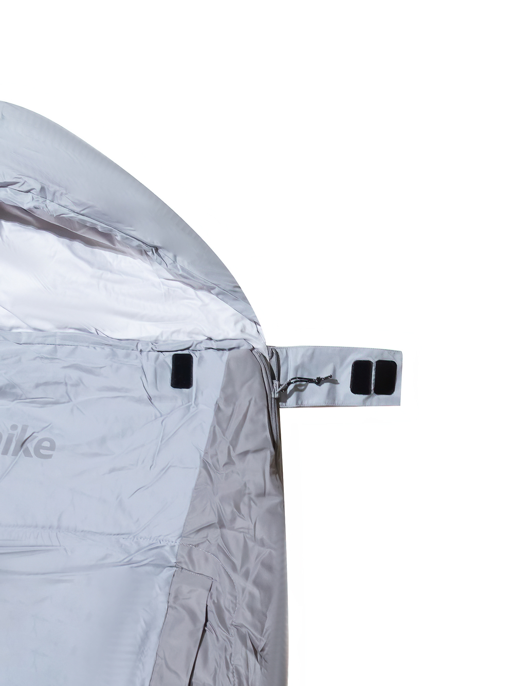 Спальный мешок Naturehike Oval PS200, 220х95 см, серый (NH20MSD03)