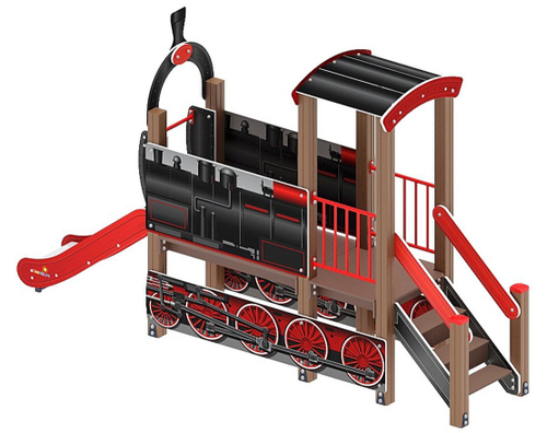 Детский игровой комплекс Паровозик ДИК 1.03.5.01-11 H=750