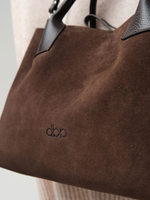 Замшевая сумка Iris DBR 31372 черный каштан