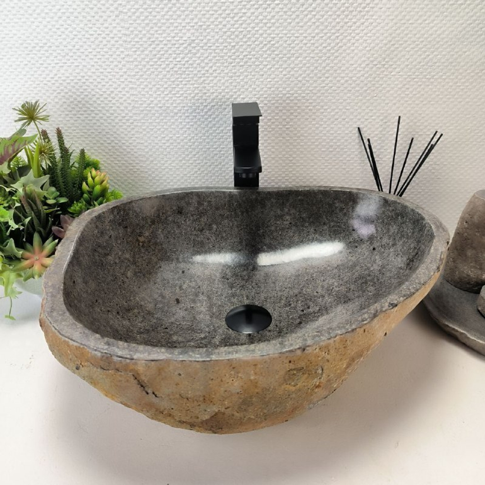 Раковина из речного камня RS-63447 (52*43*16) 0123