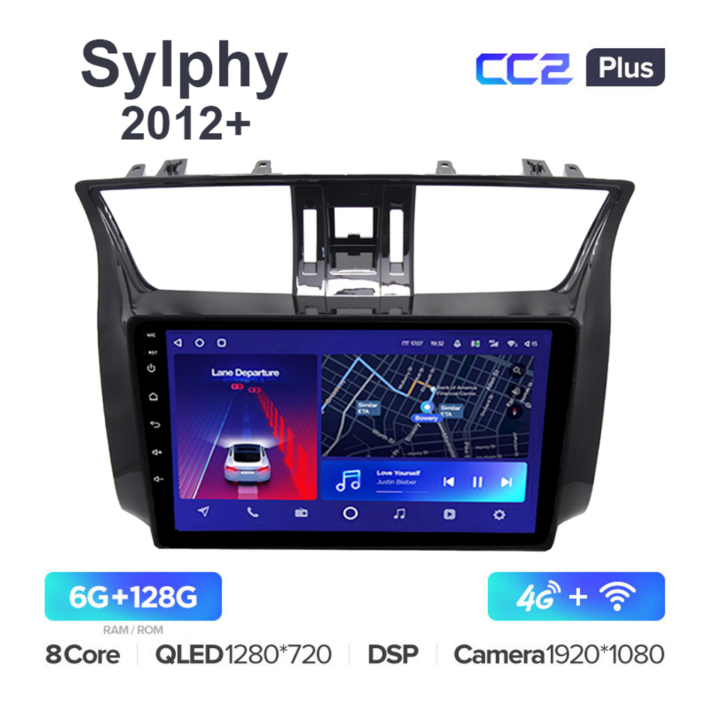 Teyes CC2 Plus 9"для Nissan Sylphy 2012+