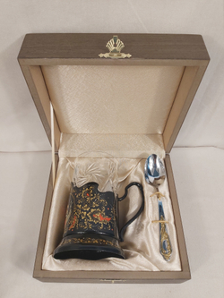 Чайный набор "Георгий Победоносец" (Ручная роспись Палех)