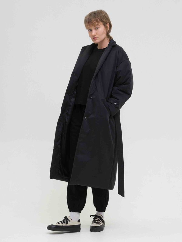 Плащ Утепленный FOS Черный Женский - фото 2