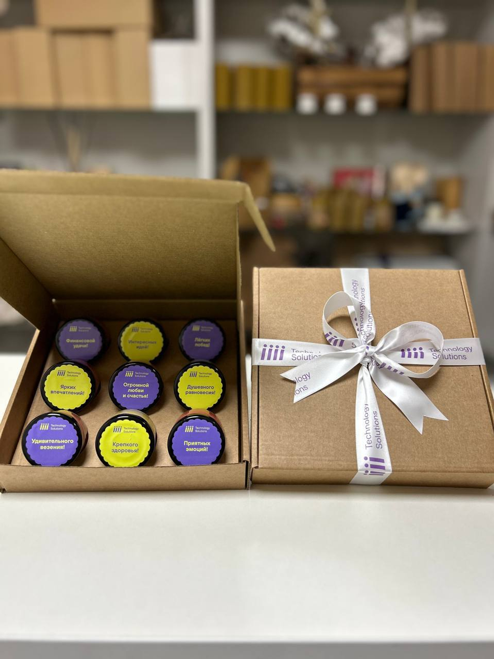 Корпоративный подарок брендированный с медовым суфле для сотрудников и партнеров