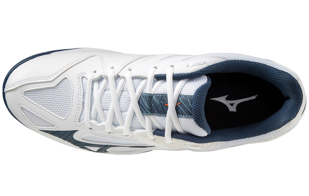 Мужские кроссовки для бадминтона/сквоша Mizuno Thunder Blade 3 - white/dark denim/nimbus cloud