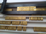 Комплект шрифтов для горячего тиснения OPUS O.FONT Cyrillik Masterset 5.5 mm Буквы и цифры Русский язык 2+1