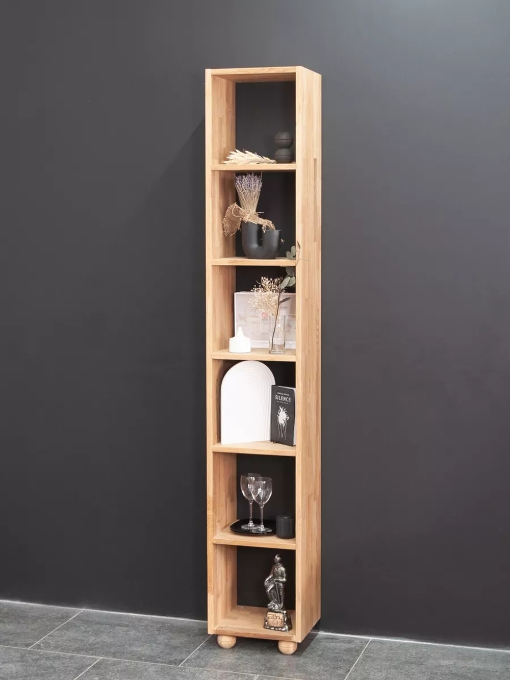 Модульный стеллаж Эдгар из массива дуба