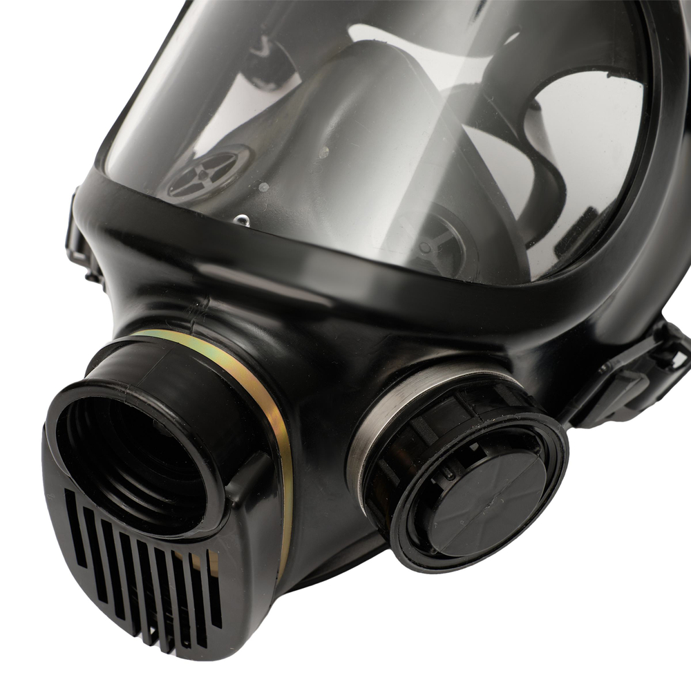 Маска панорамная БРИЗ-4301М (ППМ-88), чёрная, средняя