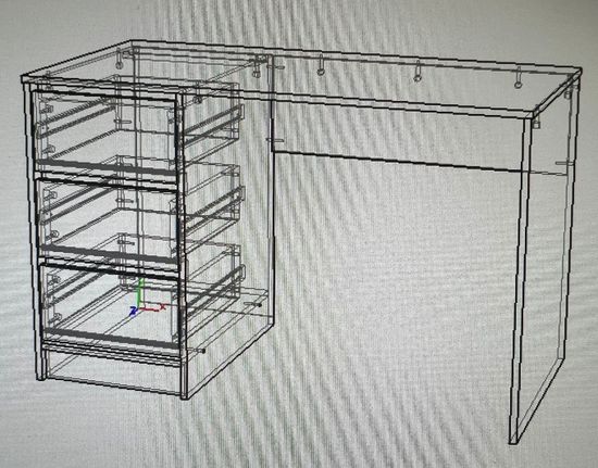 Стол письменный ВЕКТ-2 левый