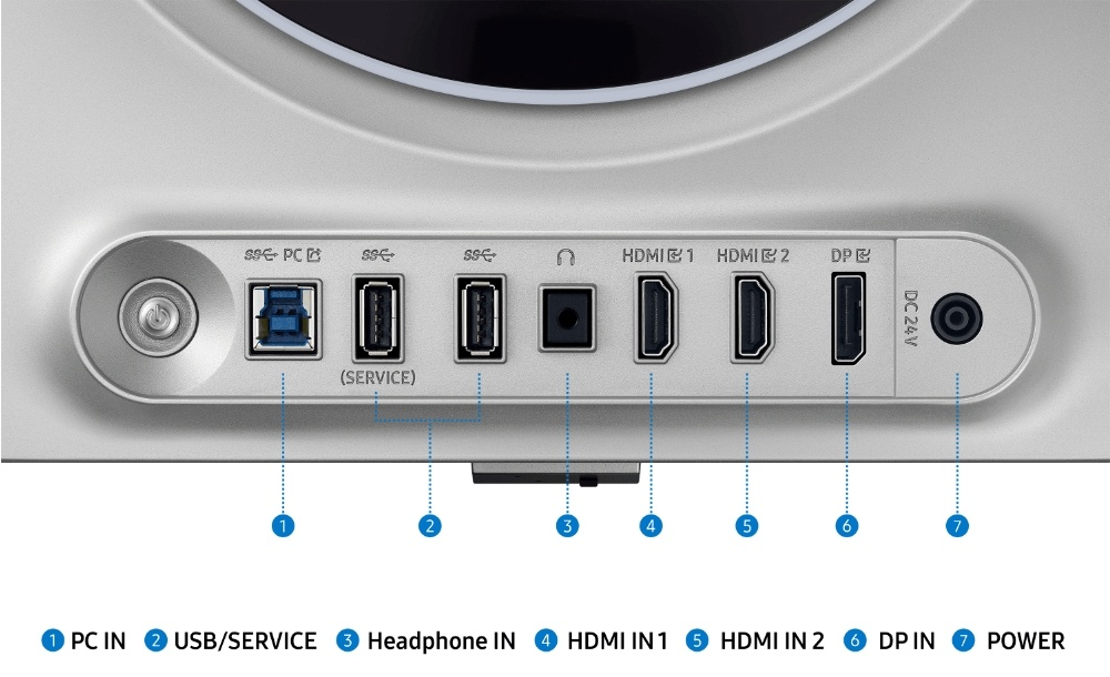 Монитор 27" Samsung LS27DG600SIXCI серебристый