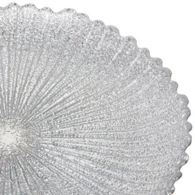 Тарелка 26см «Нимфа» серебро