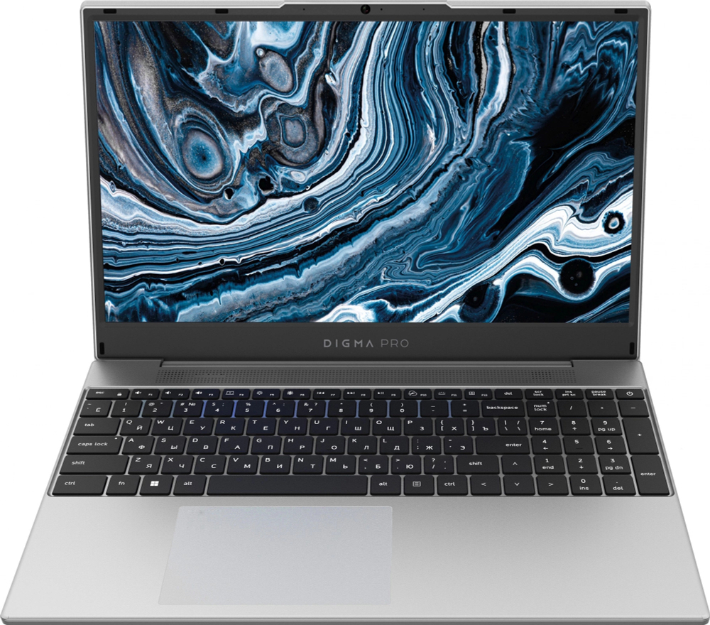 Ноутбук  Digma Pro Breve 15.6 ", Ryzen 7, 16 Гб RAM, 512 Гб SSD, Radeon Graphics, Серебристый