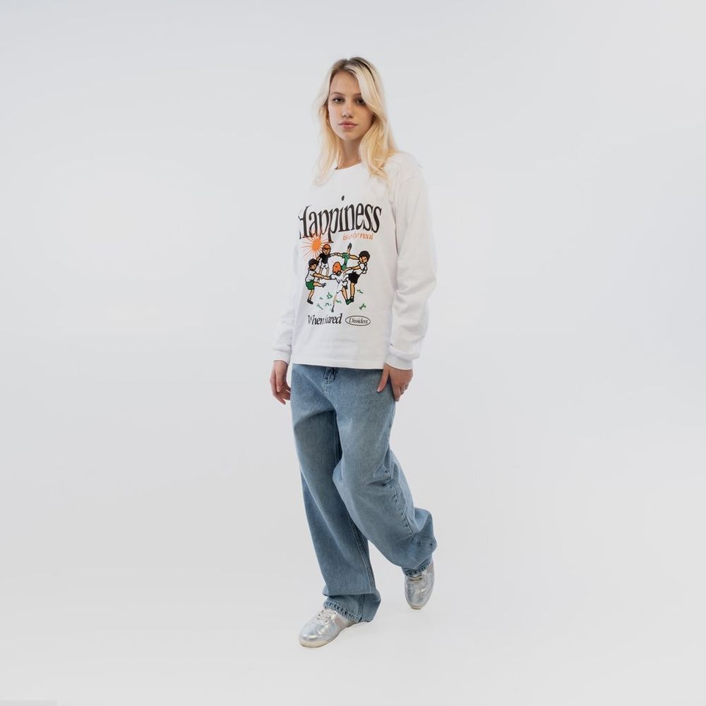 Лонгслив Dissident Supertramp белый