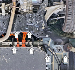 Защита силовых проводов. 4 мм, Алюминий для Li Auto L7 2024-н.в., Motodor.349907