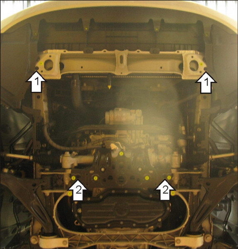 Защита картера Двигателя. 3 мм, Сталь. для Lexus GS 300 2008-2012, Lexus GS 300 2005-2008 MOTODOR.15013