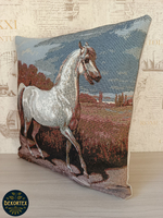 Декоративный гобеленовый чехол для интерьерной подушки Сметанка 38*38