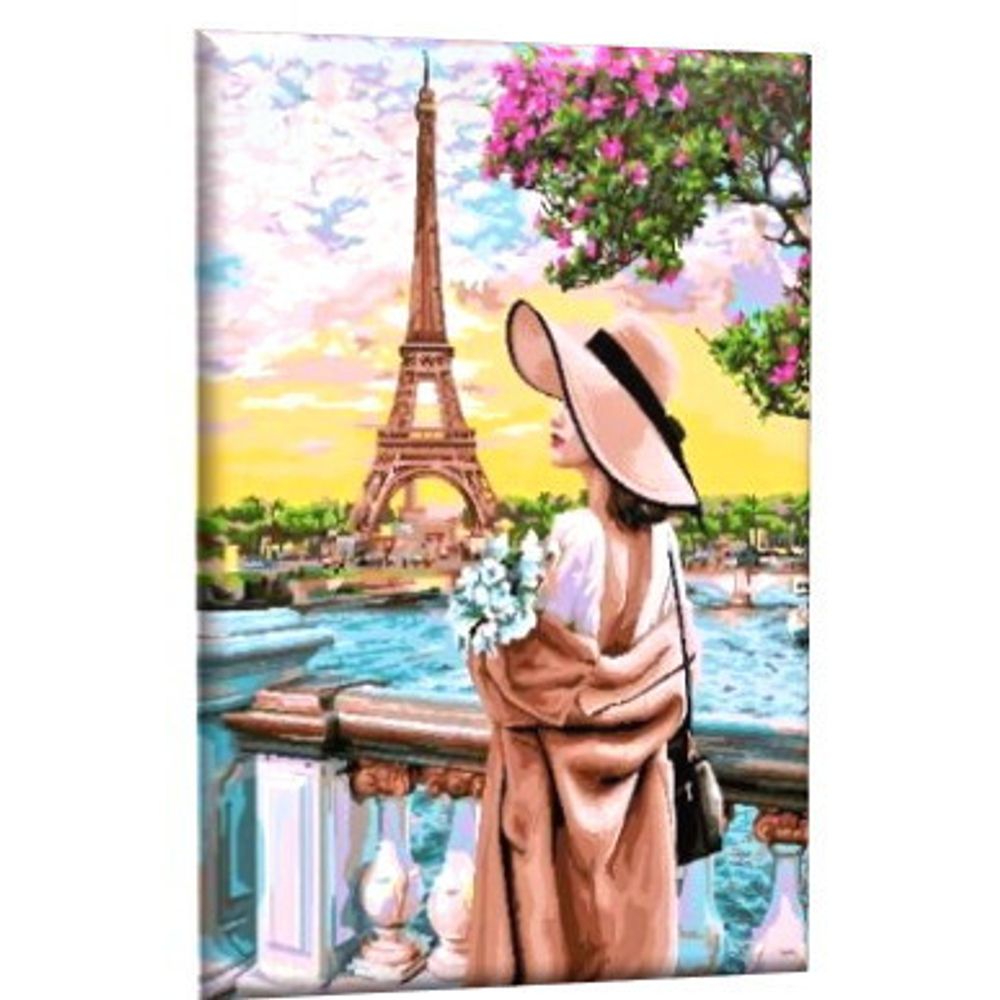 Картина рисование по номерам 40*50 см «Элегантность Парижа» GLA45