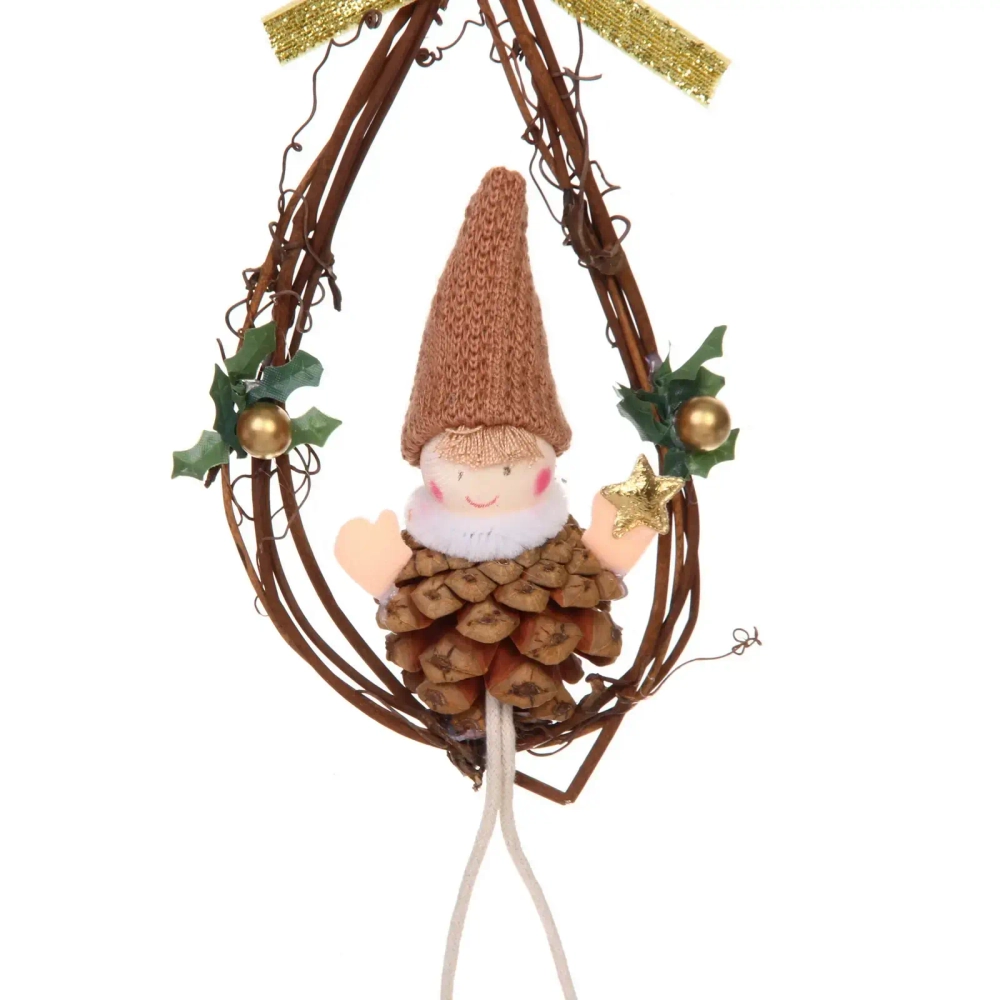 Украшение подвесное «Сказочные качели» 22 см (микс), Розовый