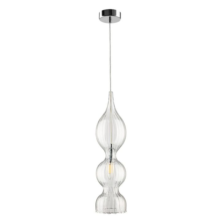 Подвесной светильник Crystal Lux Iris SP1 B Transparent