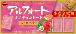 Шоколад Alfort Mini Strawberry клубничный, BOURBON, 55г