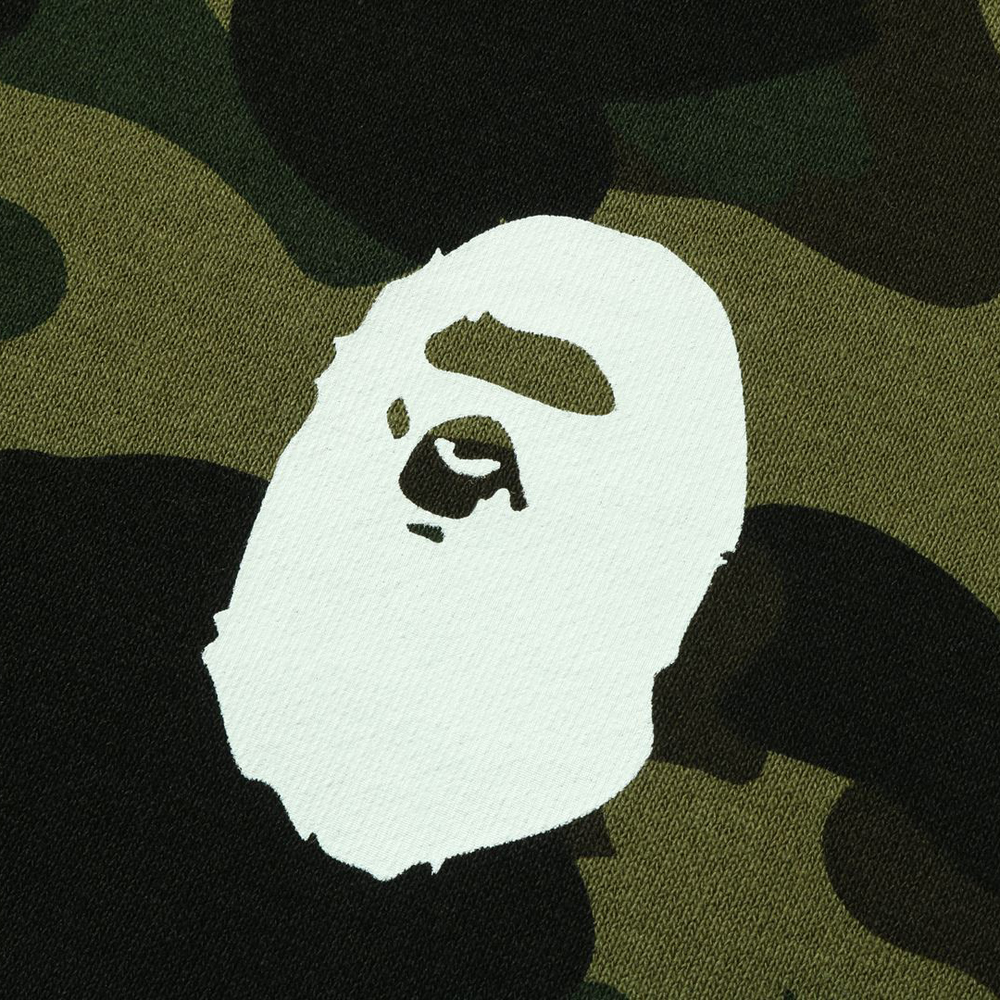 A Bathing Ape 1st Camo Ape Head Crewneck зеленый
